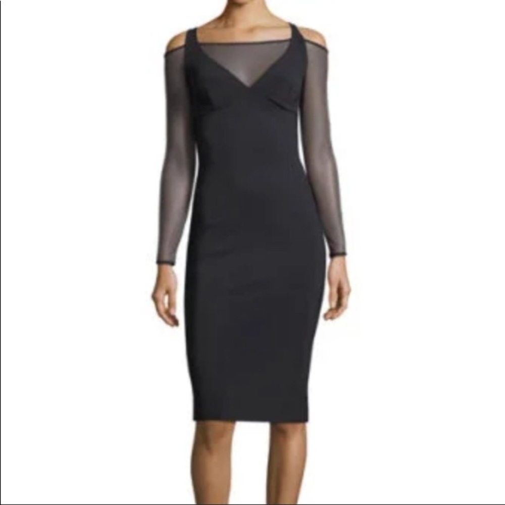 CHIARA BONI Elegant Black Off-Shoulder Dress